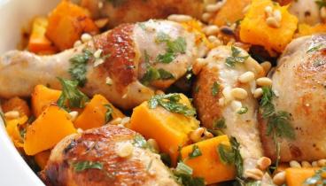  Курица, запечённая с тыкв...