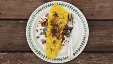 Омлет с грибами