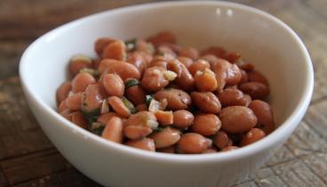 Отварная фасоль