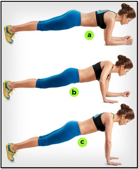 планка с отжиманиями