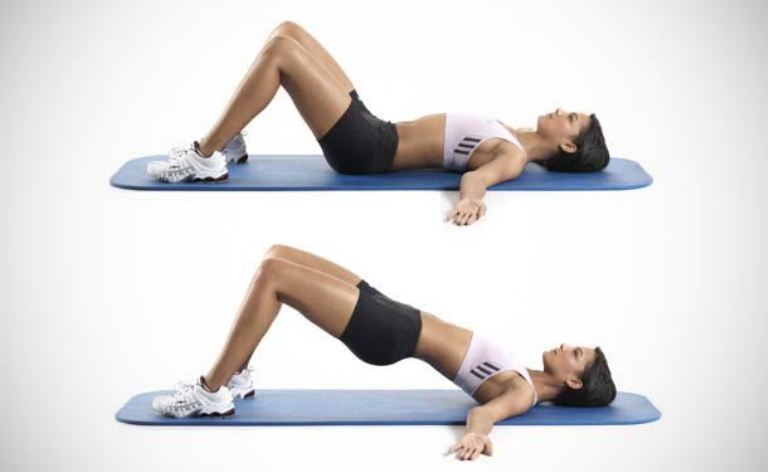 подъем таза лежа