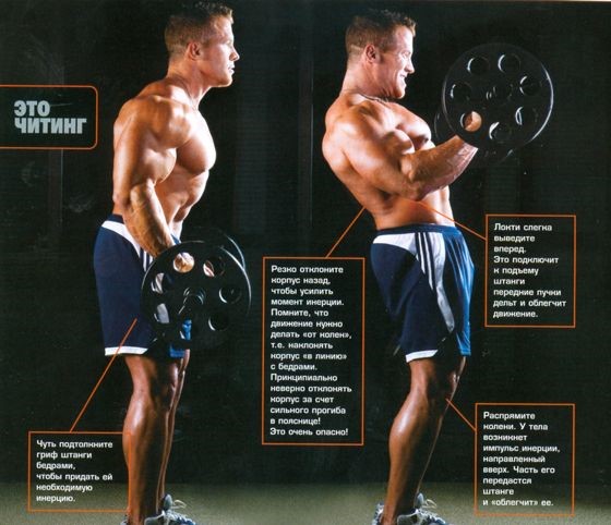 сгибание рук - читинг